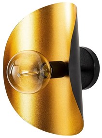 Nástenné svietidlo v čierno-zlatej farbe Sivani – Opviq lights