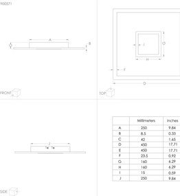 Eglo 900571 -LED RGBW Stmievateľné stropné svietidlo BORDONARA LED/21,5W/230V + DO