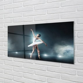Sklenený obraz Biely balet šaty žena 140x70 cm