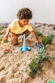 Multifunkčná hračka do piesku Triplet, svetlomodrá