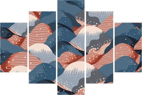 Obraz - Japonské vlny (150x105 cm)