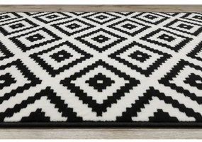 Behúň BCF MORAD Ruta romby čierny / krém - Výpredaj