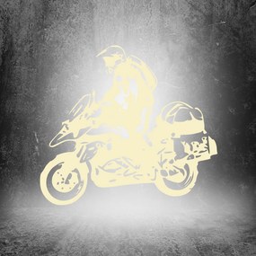 Veselá Stena Samolepka Motorka BMW GS Enduro Farba: béžová, Veľkosť: 80 x 72 cm