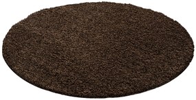 Ayyildiz koberce Kusový koberec Dream Shaggy 4000 Brown kruh - 80x80 (priemer) kruh cm