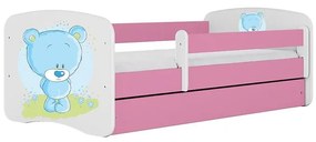 Detská Posteľ. Babydreams+Sz+M Ružová 70x140 Medveď Mod