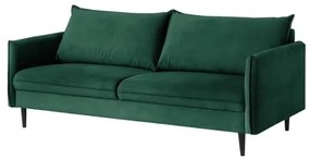 Tmavozelená zamatová pohovka 203 cm Juli – Ropez