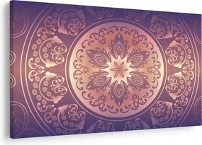 Obraz - Mandala na fialovom gradiente (90x60 cm)