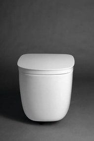 Sapho Sapho, ORGANIC závesná WC misa, Vortex Rimless, 36x52cm, biela, PZ312V