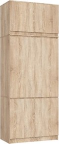 Skriňa s nadstavcom S 90 cm dub sonoma