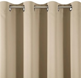 Jednoduchý zatemňujúci záves svetlo béžovej farby Dĺžka: 250 cm