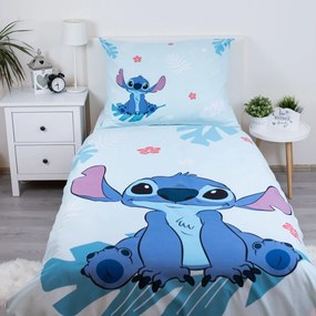 Jerry Fabrics Bavlnené obliečky 140x200 + 70x90 cm - Lilo and Stitch "Blue"