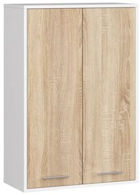 Kúpeľňová skrinka FIN H934 W64 2D biela / dub sonoma