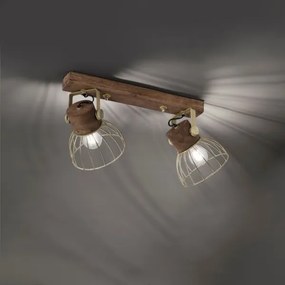 Leuchten Direkt 11487-60 - Bodové svietidlo ALAMI 2xE27/25W/230V