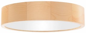 TEMAR Prisadené stropné LED osvetlenie CLEO, 3xE27, 24W, 37,5 cm, okrúhle, borovica