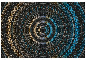 Samolepiaca tapeta Mandala so vzorom slnka