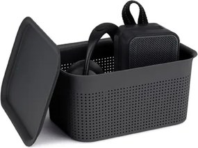 Rotho Úložný box s vekom a s držadlami BRISEN 7l, 26x18x21cm, biely