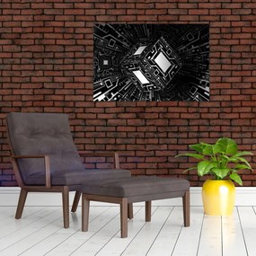 Obraz abstraktné kocky (90x60 cm)