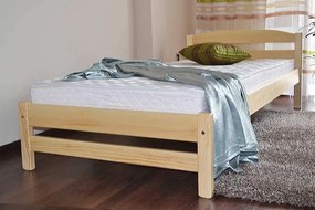 MPE, ADRIANA 140x200 posteľ z masívneho dreva, dekor borovice, jelša, dub, orech