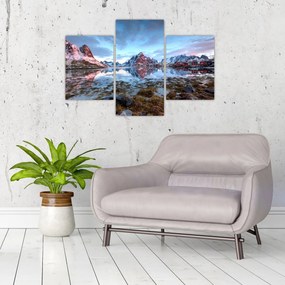 Obraz - Východ slnka nad Reine (90x60 cm)