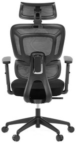 Kancelárska ergonomická stolička MARIA — látka, čierna