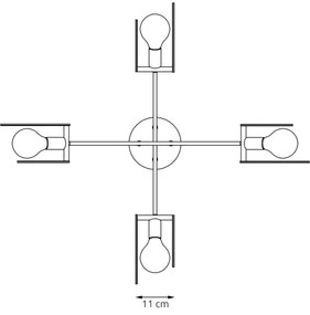 Luster na lanku SKIVA 4xE27/15W/230V čierna/béžová