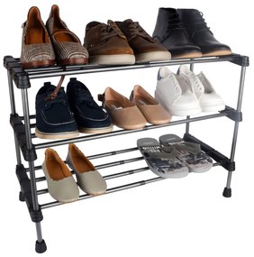 Botník ARISA 3 úrovne, čierny