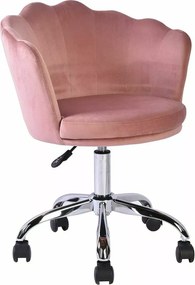 SI Otočná stolička Rose Velvet antická ružová