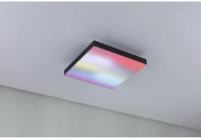 LED panel Paulmann 79914 Loria Rainbow RGBW 18W 1140lm 29,5x29,5cm čierny s diaľkovým ovládaním