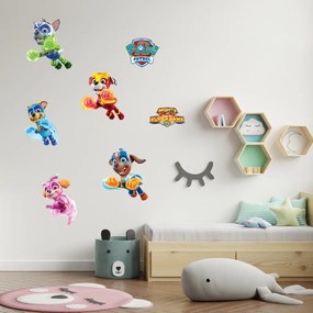 PAW Patrol - Mighty Pups - nálepka na stenu