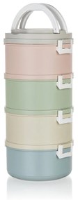 Banquet Plastový obedár Avanza, 2,8 l, 4 diely, multicolor
