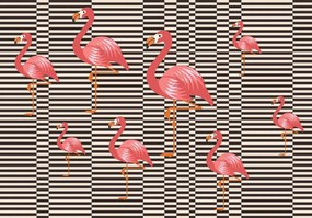 Fototapeta - Plameniak (254x184 cm)