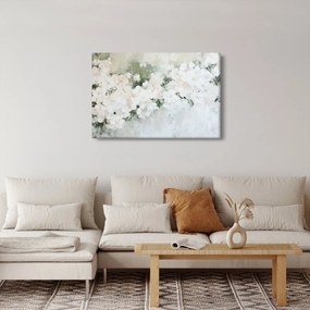 Obraz - Abstrakcia bielych kvetov (90x60 cm)