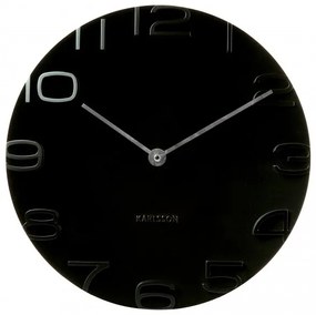 Dizajnové nástenné hodiny Karlsson 5311BK On The Edge – čierne, 42 cm