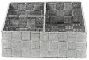 Organizér Compactor TEX 32 x 25 x 8 cm, 3 diely, sivá