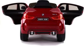 LEAN CARS Elektrické auto BMW X6 SUV červené lakované LED MP3