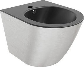 Mexen Lena, závesný bidet 480x370x325 mm, čierna matná - strieborný vzor, 35224873
