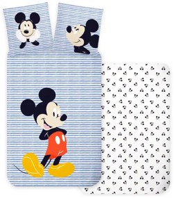 Aptex DETSKÉ BAVLNENÉ OBLIEČKY MICKEY MOUSSE 100X135 CM, 1KS 40X60 CM VZOROVANÉ