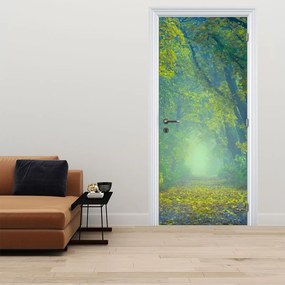 Fototapeta na dvere - Cesta lemovaná stromami (95x205cm)