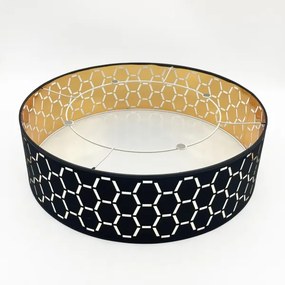 Stropné svietidlo ULLE 2xE27/15W/230V pr. 45 cm čierne