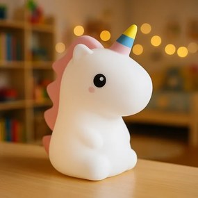 LED RGBW Stmievateľné nabíjateľné detské nočné svetlo UNICORN LED/1W/5V 1200 mAh