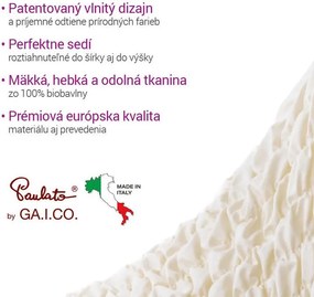 Bielastické poťahy FUCO biobavlna smotanové kreslo (š. 60 - 110 cm)