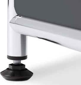 Nízka kovová odkladacia skrinka »CN3« s výklopnými priehradkami, sivá