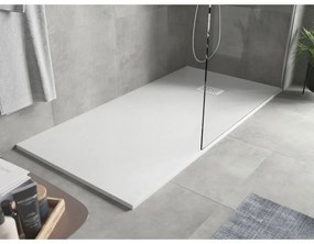 Mexen Hugo, obdĺžniková sprchová vanička SMC 170 x 80 cm, biela, biela krytka, 42108017-W