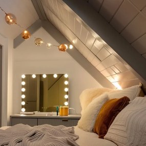 Brilagi - LED stmievateľné make-up zrkadlo HOLLYWOOD LED/15W/230V 3000/4000/6500