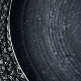 House Doctor Plytký tanier PION 28,5 cm čierna/hnedá