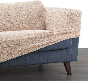Bielastické poťahy BRILLANTE béžové kreslo (š. 60 - 110 cm)