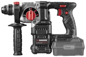 Parkside Performance®  Aku kombinované kladivo Pkhap 20-Li + Smart akumulátor 20 V/4 Ah + Dvojitá nabíjačka na akumulátor 20 V/2x 4,5 A  (800011786)