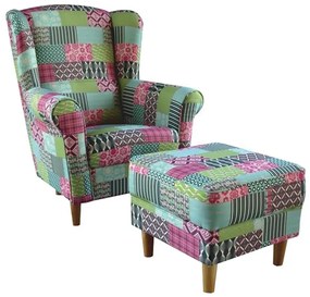 Kreslo s taburetom ASTRID Tempo Kondela