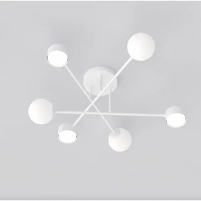 Prisadený luster HOLON 3xG9/8W/230V + 3xGX53/12W biela