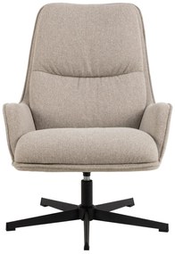 Otočné křeslo Bosley lounge béžové/černé II